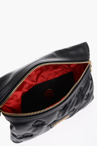 LOVE Vegan Leather Handbag with Embossed Hearts