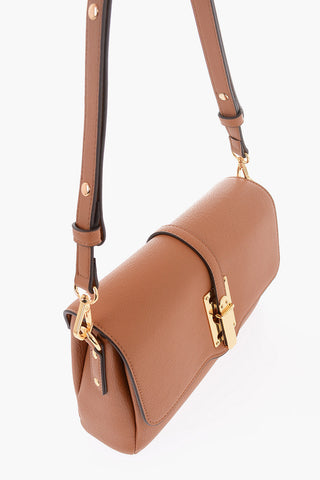 LOVE Faux Leather Shoulder Bag with Golden Details