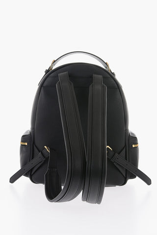 LOVE Zaino In Ecopelle con Multitasche e Catene Dorate Decorative