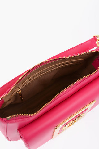 LOVE Hobo Bag aus Kunstleder mit Maxi-Fronttasche