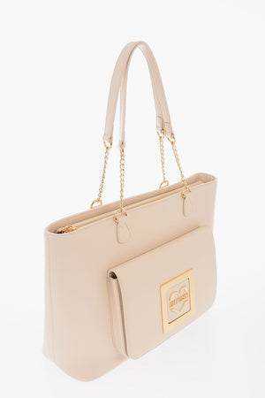  LOVE Borsa Tote in Ecopelle con Dettagli Dorati 