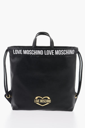 LOVE Borsa a Mano in Ecopelle con Logo Stampato