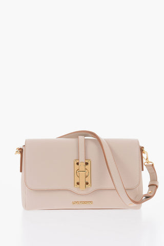  LOVE Faux Leather Shoulder Bag with Golden Details