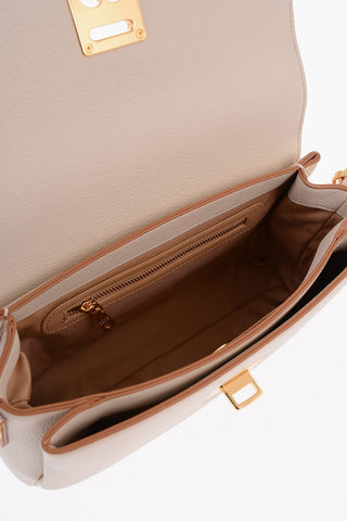  LOVE Faux Leather Shoulder Bag with Golden Details