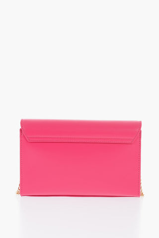 LOVE Faux Leather Crossbody Bag with Gold Metal Logo