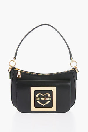 LOVE Faux Leather Bag with Removable Strap and Metal Logo Plate