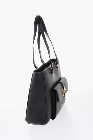 LOVE Tote-Bag Aus Kunstleder Mit Goldfarbenen Details