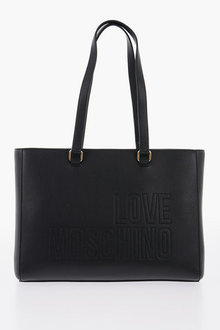 LOVE Tote-Bag Aus Kunstleder Mit Goldfarbenen Details