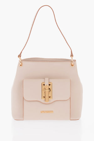 LOVE Borsa a Spalla in Ecopelle con Dettagli Dorati