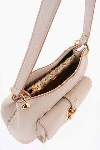 LOVE Faux Leather Shoulder Bag with Gold Details