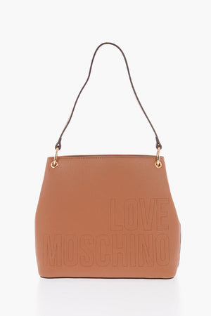 LOVE Schultertasche Aus Kunstleder Mit Goldfarbenen Details