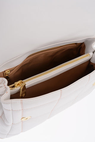  LOVE Quilted Faux Leather Bag with Golden Logo