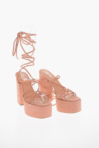 Sandali MALENA in Suede con Chiusura alla Schiava