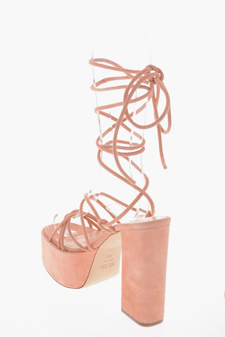 Sandali MALENA in Suede con Chiusura alla Schiava