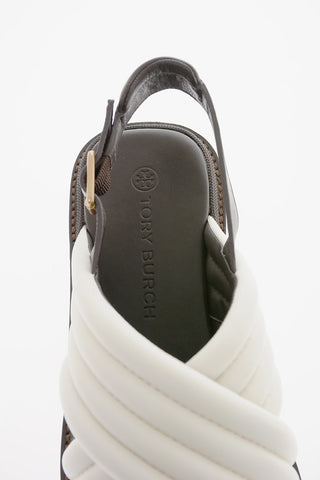 Padded Leather Sandals with Lug Sole