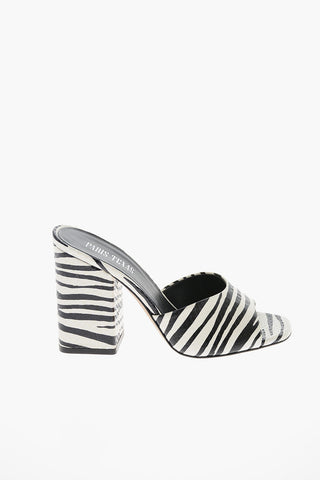 Mules ANJA in Pelle Stampata Effetto Pitonato