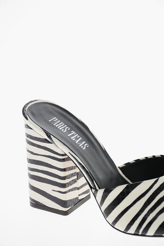 Mules ANJA in Pelle Stampata Effetto Pitonato