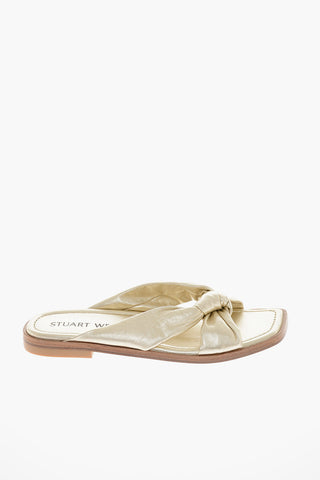 Slides PLAYA KNOT in Pelle Lamé