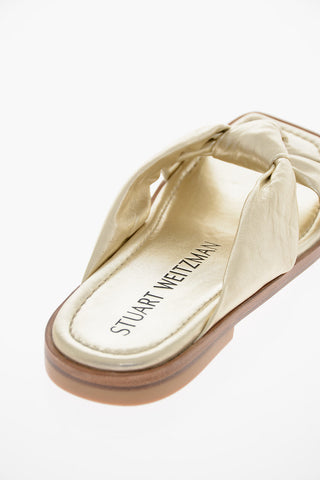 Slides PLAYA KNOT in Pelle Lamé