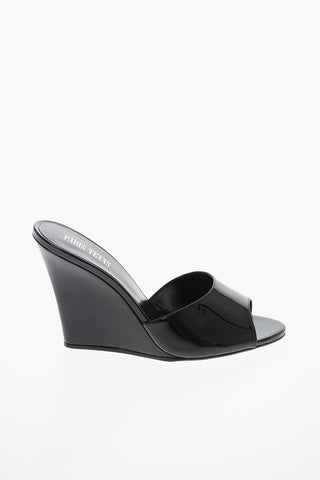 Patent-leather WANDA Wedged Mules