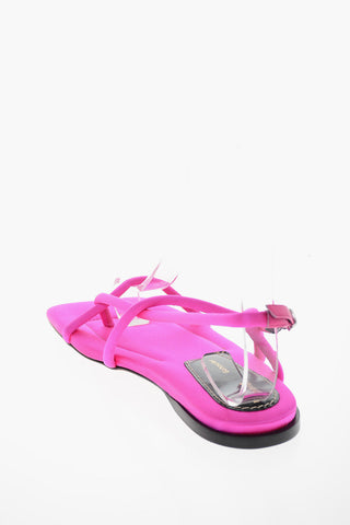 Sandali SQUARE STRAPPY in Satin con Punta Squadrata