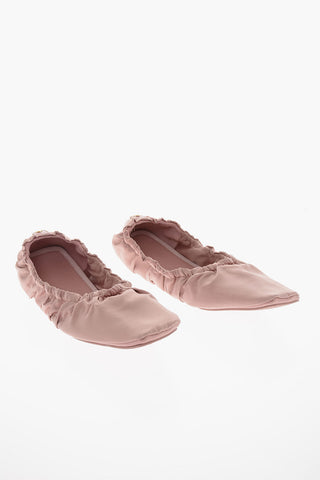 Satin BARDO Ballet Flats with Squared toe