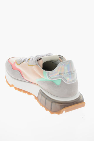Low-top LA RUE Sneakers with Suede-leather Detailing