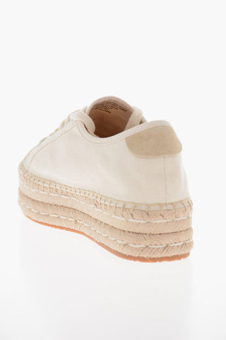 Canvas SEASIDE Sneakers with Roped Flatform Sole