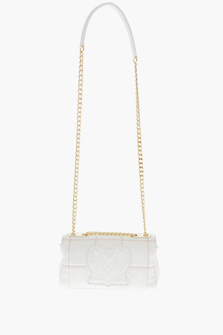 LOVE Borsa in Ecopelle Trapuntata con Tracolla a Catena
