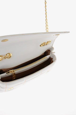 LOVE Borsa in Ecopelle Trapuntata con Tracolla a Catena
