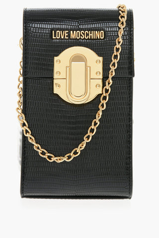LOVE  Animalier Effect Vegan Leather Wallet with Automatic Closure