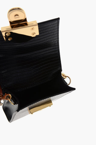 LOVE  Animalier Effect Vegan Leather Wallet with Automatic Closure
