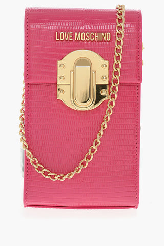 LOVE Crocodile Effect Faux Leather Wallet