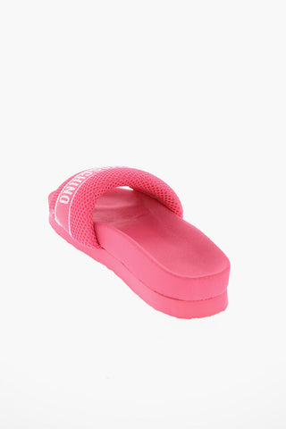 LOVE Slides in Tessuto con Dettagli a Rete