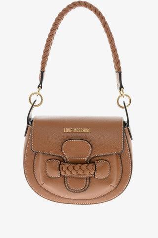 LOVE Saddle-Tasche aus Kunstleder mit Geflochtenen Details