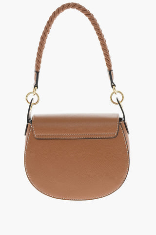 LOVE Saddle-Tasche aus Kunstleder mit Geflochtenen Details