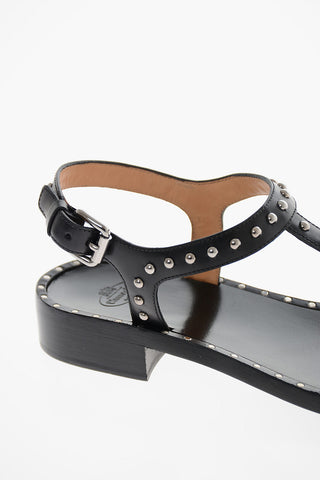 Leather ELLY MET Sandals with Stud-embellishment
