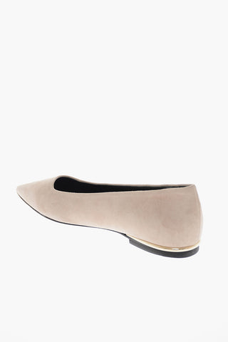 Suede-leather FURLA CODE Pointed-toe Ballet Flats