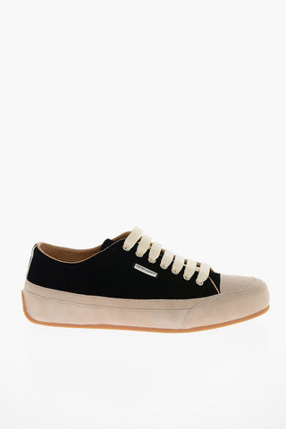 EMPORIO Sneakers Basse in Velour con Dettagli in Suede