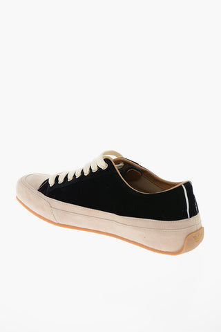 EMPORIO Sneakers Basse in Velour con Dettagli in Suede