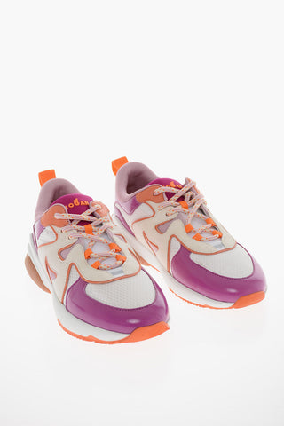 Sneakers Basse con Dettagli in Suede