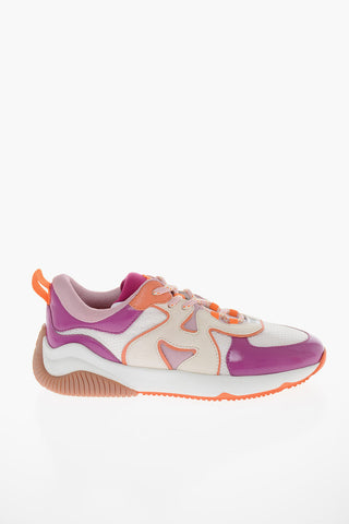 Sneakers Basse con Dettagli in Suede