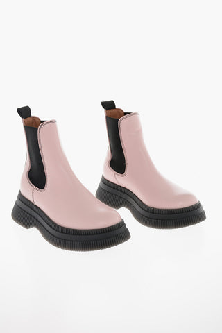 Leather Chelsea Boots with Statement Sole