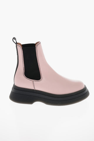 Leather Chelsea Boots with Statement Sole