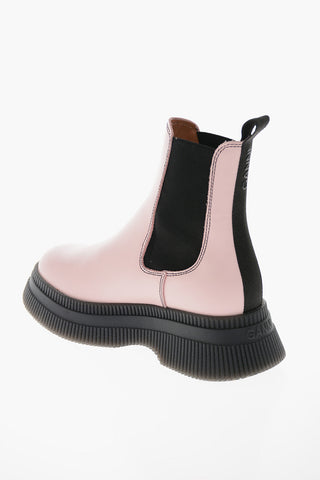 Leather Chelsea Boots with Statement Sole