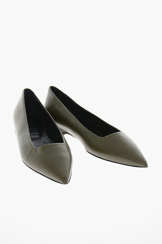 Soft-leather FURLA CODE Pointed-toe Ballet Flats