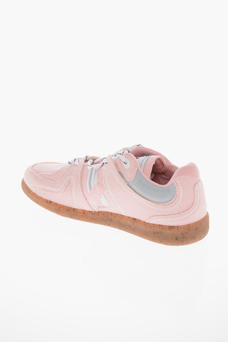 Recycled-textile Low-top Sneakers with Contrasting Details