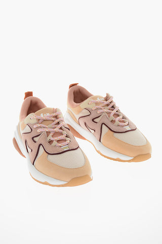 Low-top Sneakers with Suede-leather Detailing