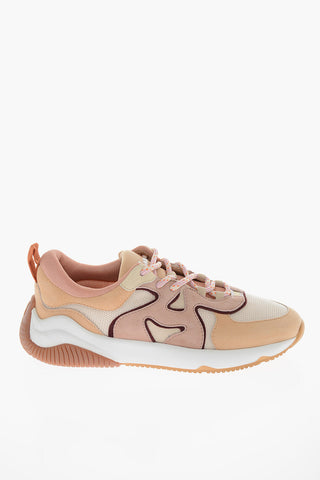 Low-top Sneakers with Suede-leather Detailing