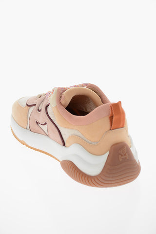 Low-top Sneakers with Suede-leather Detailing